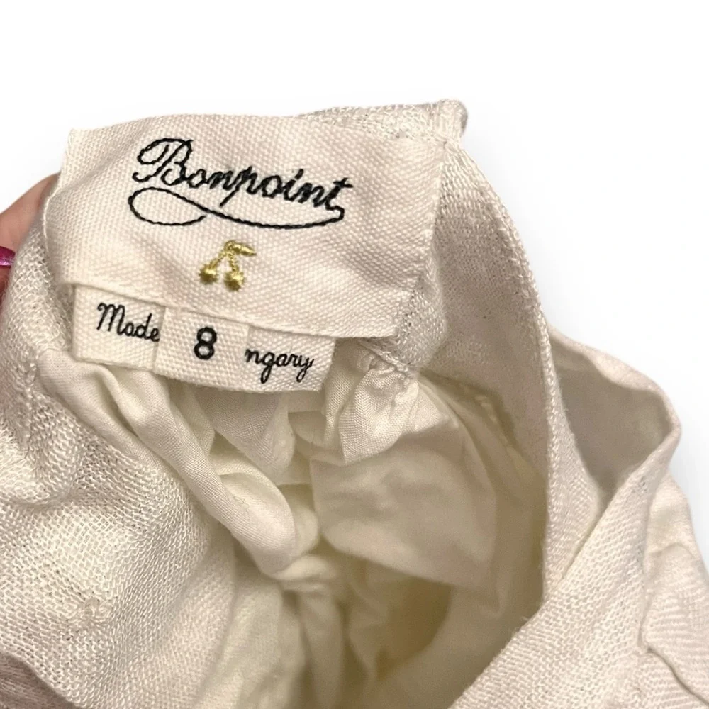 Bonpoint linen kids dress size 8